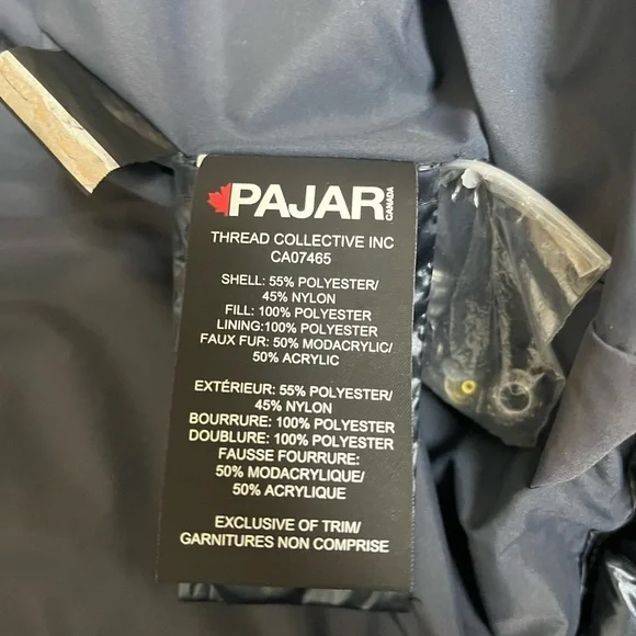 Pajar VIKTORIA GIRLS' PUFFER JACKET-Graphite, size 18 - Picture 6 of 6